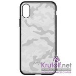 (1014405) Накладка Dotfes G07 Camouflage Style Case для iPhone XS Max (gray)