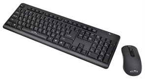 (1015289) Клавиатура + мышь Oklick 270M клав:черный мышь:черный USB беспроводная