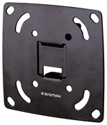 (1015329) Kromax OPTIMA-100 black {Кронштейн для LED/LCD телевизоров 10"-28", max 25 кг, настенный, 0 ст свободы, 23.5 мм, max VESA 100x100 мм}