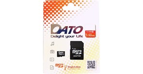(1016083) Флеш карта microSDHC 16Gb Class10 Dato DTTF016GUIC10 w/o adapter