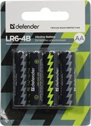 (1016451) Батарея ALKALINE AA 1.5V 4 шт. LR6-4B 4PCS 56012 DEFENDER