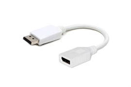 (1016430) Переходник miniDisplayPort - DisplayPort, Cablexpert A-mDPF-DPM-001-W, 20F/20M, длина 16см, белый, пакет