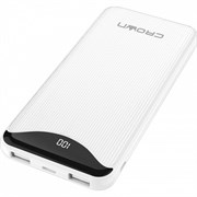 (1016589) Зарядное устройство CMPB-603 white (power bank, 10000mAh, Li-Pol, входы: micro-USB/type-C - выходы: 2*USB(A)+type-C QC3.0, PD18W, цифровой дисплей)