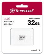 (1016624) Флеш карта microSDHC 32Gb Class10 Transcend TS32GUSD300S w/o adapter TS32GUSD300S