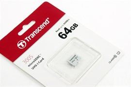 (1018421) Флеш карта microSDXC 64Gb Class10 Transcend TS64GUSD300S w/o adapter TS64GUSD300S