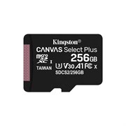 (1018882) Флеш карта microSDHC 256Gb Class10 Kingston SDCS2/256GB CanvSelect Plus + adapter