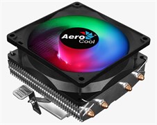 (1019343) Кулер CPU Aerocool Air Frost 4 (универсальный, 125W, 25.7 dB, 1800 rpm, 90мм, 3pin, подсветка, медь+ алюминий) RTL