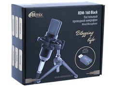 (1021309) Микрофон проводной Ritmix RDM-160 2.5м черный