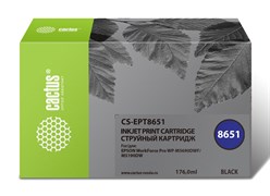 (1021424) Картридж струйный Cactus CS-EPT8651 черный (8000стр.) для Epson WF5190/5690