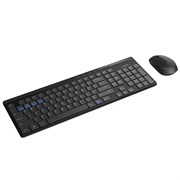 (1021608) Клавиатура + мышь Rapoo 8100M клав:черный мышь:черный USB беспроводная Multimedia