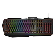 (1021802) Игровая клавиатура HIPER GENOME GK-2 чёрная (104кл, USB, мембранная, RGB подсветка)