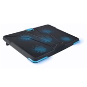 (1021961) Подставка для ноутбука CROWN CMLS-131 ( до 19" Размер 390*295*30 мм , кулеры: D110mm*1+ D85mm*4, синяя led подсветка, регулятор скорости, 3 уровня наклона)