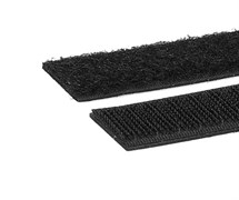 (1023636) Хомуты-липучки на основе ленты Velcro® VT-110x11BK  110 x 11 мм, черные (12 шт.) VT-110x11BK