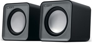(1023744) CBR CMS 90 Grey, Акустическая система 2.0, питание USB, 2х3 Вт (6 Вт RMS), материал корпуса пластик, 3.5 мм линейный стереовход, регул. громк., длина кабеля 1 м, цвет серый CMS 90 Grey
