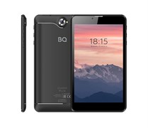 (1021726) Планшетный компьютер BQ-7040G Charm Plus Black, металл, 7" IPS 1024x600,  4х1.3 GHZ, 2GB+16GB, Android 9.0, 2x SIM, 2G/3G, WiFi, Bluetooth, GPS, камеры: 2.0 MP вспышка, + 0.3 MP, Micro SD, АКБ 2800.