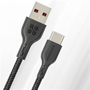 (1022025) Кабель USB Type-C Promate PowerBeam-25C (0.25m) black