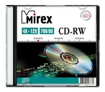 (1024266) CD-RW Mirex 700Мб 4X-12x Slim case