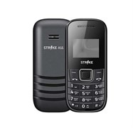 (1024637) Мобильный телефон Strike A11 Черный SPREADTRUM 6531, 1, 312 MHZ, 32 Mb, 32 Mb, 2G GSM 850/900/1800/1900, Bluetooth Версия 2.1 Экран: 1.44 ", 96*68, Основная камера: отсутствует, Фронтальная камера: отсутствует, Кол-во СИМ: 2, Mini, Mini, ка