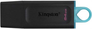 (1024942) Флеш Диск Kingston 64Gb DataTraveler Exodia DTX/64GB USB3.0 черный/голубой