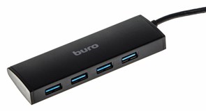 (1024959) Разветвитель USB 3.0 Buro BU-HUB4-0.5-U3.0 4порт. черный