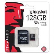 (1024932) Флеш карта microSDXC 128Gb Class10 Kingston SDCG3/128GB Canvas Go! Plus + adapter SDCG3/128GB