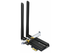 (1025602) Сетевой адаптер WiFi + Bluetooth TP-Link Archer TX50E AX3000 PCI Express (ант.внеш.несъем.) 2ант. ARCHER TX50E