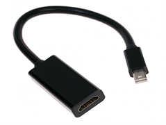 (1025623) Переходник miniDisplayPort -> HDMI, Cablexpert, 4K, 20M/19F, кабель 15см, черный,