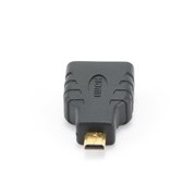 (1025627) Переходник HDMI <- microHDMI Cablexpert, 19F/19M, золотые разъемы, пакет