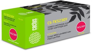 (1016242) Тонер Картридж Cactus CS-TK5230Y желтый (2600стр.) для Kyocera Ecosys M5521cdn/M5521cdw/P5021cdn/P50