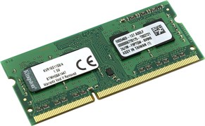 (1026265) Модуль памяти SO-DIMM DDR 3 DIMM 4Gb PC12800, 1600Mhz, Kingston  (KVR16S11S8/4WP) (retail)