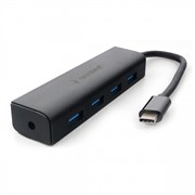 (1026280) Концентратор USB 3.0 Gembird UHB-C364, 4 порта, Type-C, с доп питанием