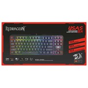 (1026566) Игровая клавитура Redragon Usas чёрная (OUTEMU Blue switches, USB, RGB подсветка)