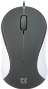 (1026576) Компьютерная мышь Defender Accura MS-970 серо-белая (3 кнопки, 1000 dpi, USB)