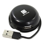 (1026609) Концентратор 5bites HB24-209BK 4*USB2.0 / USB PLUG / BLACK