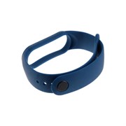 (1022704) Ремешок силиконовый Krutoff для Xiaomi Mi Band 5 (dark blue)