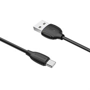 (1026819) Кабель USB - microUSB BOROFONE BX19 m силиконовый Black