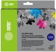 (1026925) Картридж струйный Cactus CS-EPT1295 черный/голубой/желтый/пурпурный набор (45мл) для Epson Stylus Of