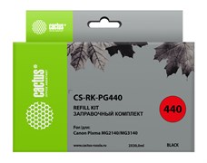 (1026931) Заправочный набор Cactus CS-RK-PG440 черный 2x60мл для Canon MG2140/MG3140