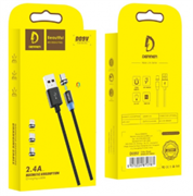 (1027009) Кабель USB - microUSB Denmen D09V магнитный Black