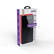 (1027099) Мобильный аккумулятор Hiper DARK 10000 Black 10000mAh 2.4A QC PD 2xUSB черный DARK 10000 BLACK