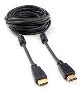 (1027129) Кабель HDMI Cablexpert, 1,5м, v2.0, 19M/19M, черный, позол.разъемы, экран, 2 ферр кольц