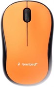 (1027136) Мышь беспроводная Gembird MUSW-275, 2.4ГГц, оранжевый, 3 кнопки,1000DPI