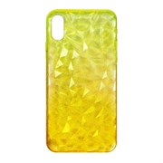 (1020201) Накладка силиконовая Crystal Krutoff для iPhone X/XS (желтая)