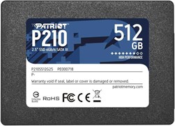 (1027491) Твердотельный накопитель SSD 2.5" Patriot 512GB P210 <P210S512G25> (SATA3, up to 520/430Mbs, 240TBW, 7mm)