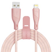 (1022686) Кабель Crown USB - Lightning CMCU-3043L pink