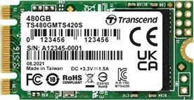 (1027645) Флеш-накопитель Transcend Твердотельный накопитель SSD Transcend 480GB M.2 2242 SSD, SATA3 B+M Key, 3D TLC Read/Write: 500/430 MB/s