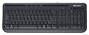 (1028185) Клавиатура Microsoft Wired 600 черный USB Multimedia ANB-00018