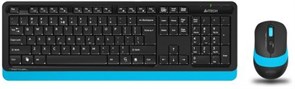 (1028186) Клавиатура + мышь A4Tech Fstyler FG1010 клав:черный/синий мышь:черный/синий USB беспроводная Multime FG1010 BLUE