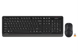 (1028188) Клавиатура + мышь A4Tech Fstyler FG1012 клав:черный/серый мышь:черный USB беспроводная Multimedia FG1012 BLACK