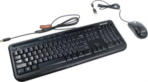 (1028191) Клавиатура + мышь Microsoft Wired 600 for Business клав:черный мышь:черный USB Multimedia 3J2-00015